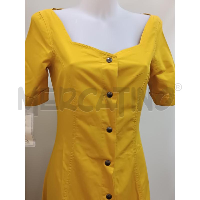 VESTITO DONNA TRUSSARDI GIALLO SENAPE 1/2MANICA  | Mercatino dell'Usato Torino tenivelli 2