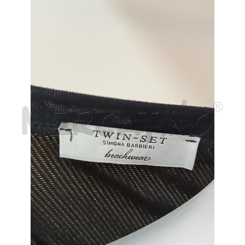 VESTITO DONNA TWIN SET BUSTO DORATO GONNA NERA 1/2MANICA | Mercatino dell'Usato Torino tenivelli 5