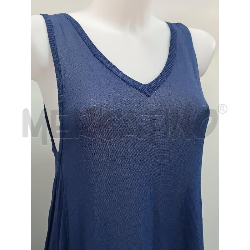 VESTITO DONNA TWIN SET DI MAGLIA BLU SMANICATO | Mercatino dell'Usato Torino tenivelli 2