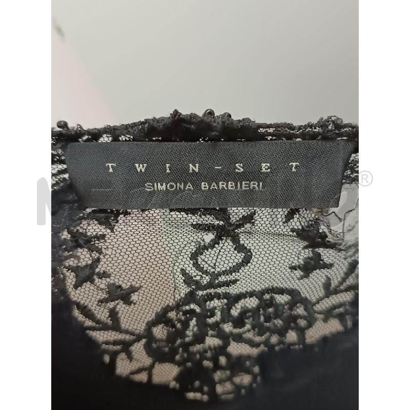 VESTITO DONNA TWIN SET NERO POIS BIANCHI  | Mercatino dell'Usato Torino tenivelli 4