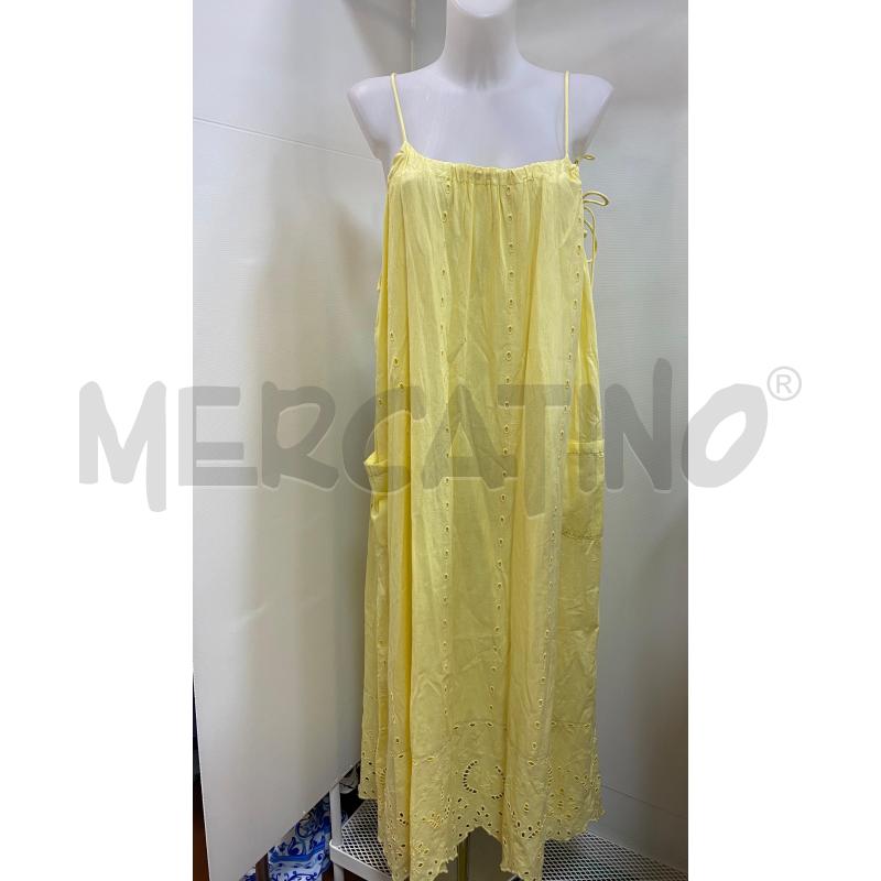 VESTITO DONNA ZARA LUNGO BRETELLE GIALLO | Mercatino dell'Usato Torino tenivelli 1