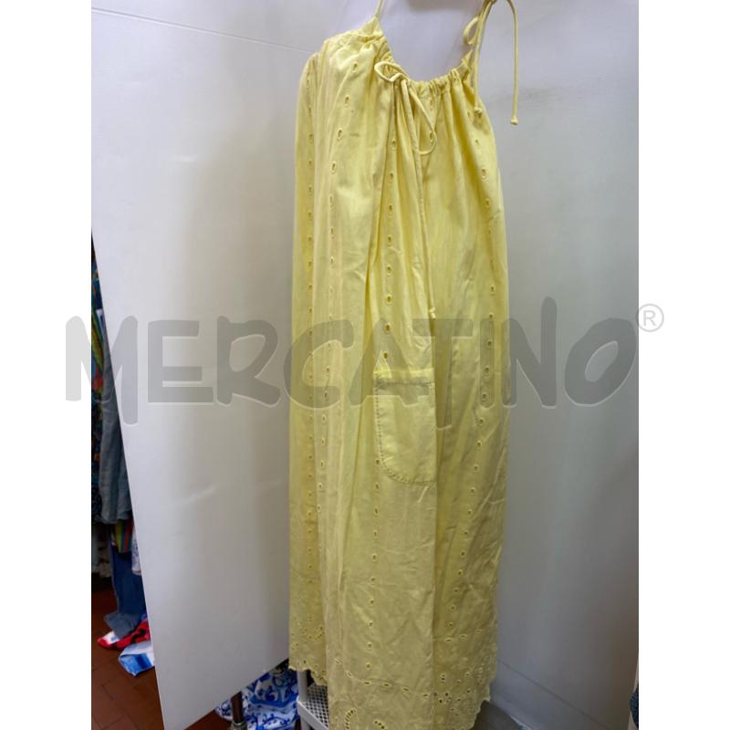 VESTITO DONNA ZARA LUNGO BRETELLE GIALLO | Mercatino dell'Usato Torino tenivelli 4