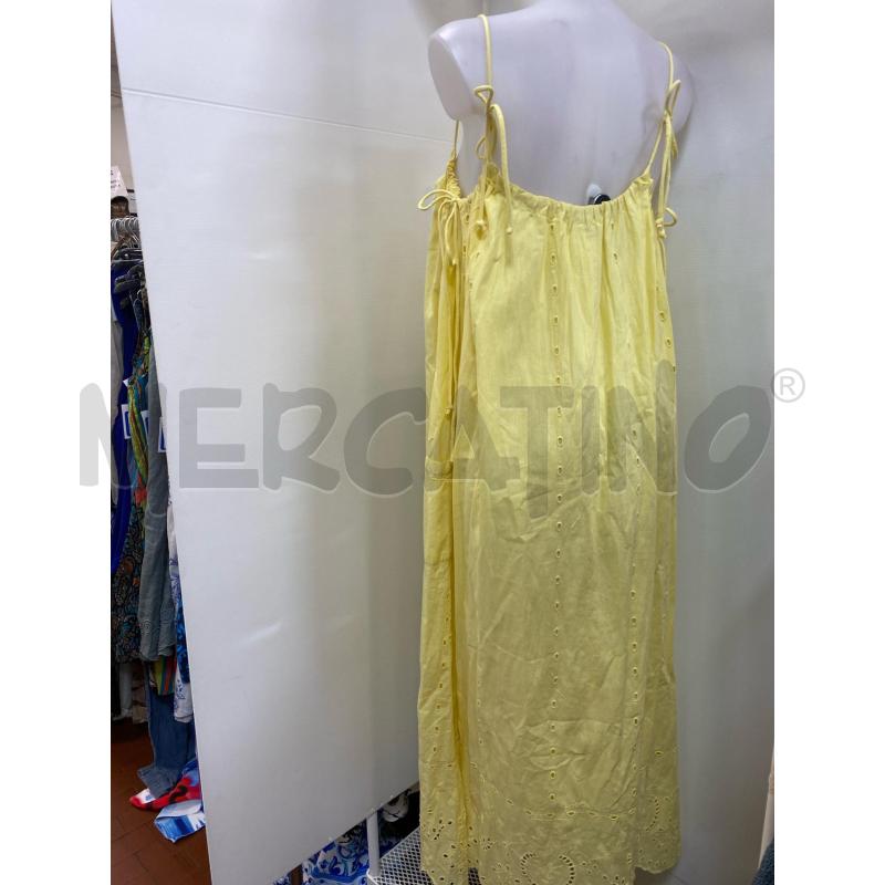VESTITO DONNA ZARA LUNGO BRETELLE GIALLO | Mercatino dell'Usato Torino tenivelli 5