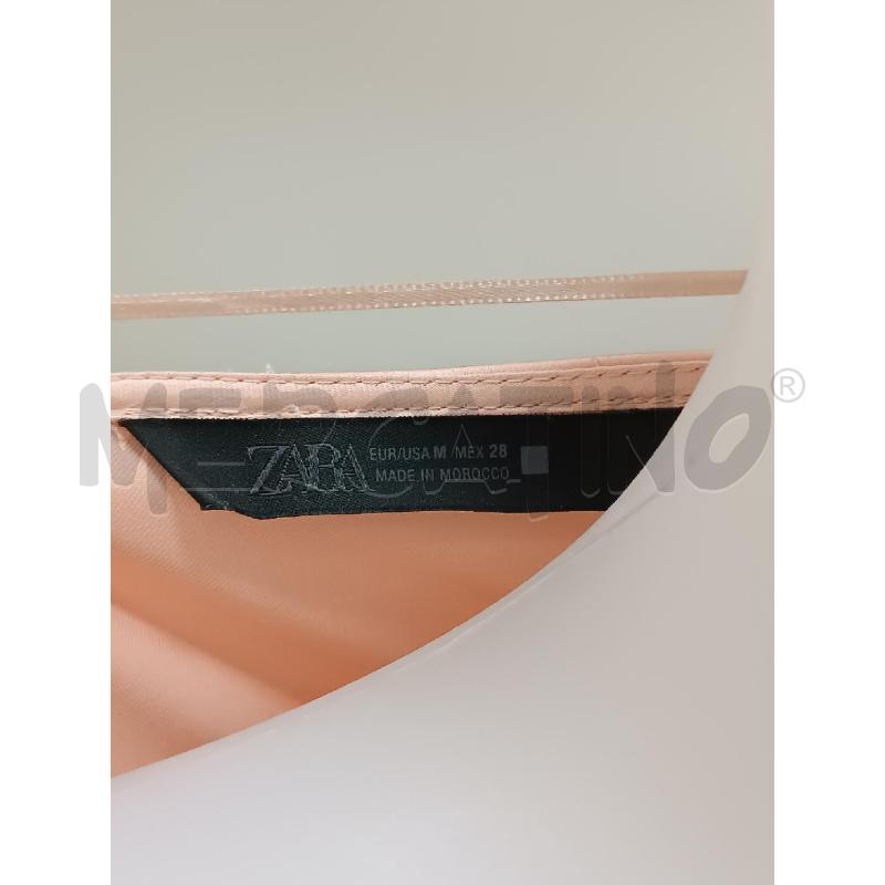 VESTITO DONNA ZARA ROSA CIPRIA SATINATO 1/2 MANICA SCOLLO V  | Mercatino dell'Usato Torino tenivelli 5