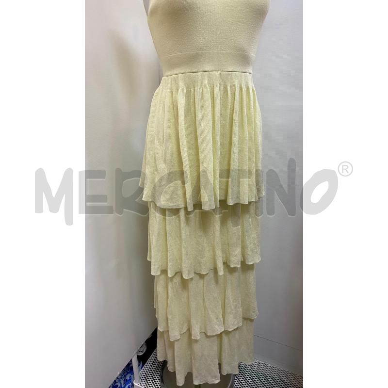VESTITO DONNA ZARA SMANICATO GIALLINO LUNGO BALZE | Mercatino dell'Usato Torino tenivelli 3