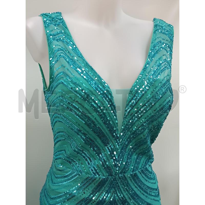 VESTITO LUNGO DONNA FRACOMINA BLU PAILLETTES + SCIALLA DA SPALLA  | Mercatino dell'Usato Torino tenivelli 2