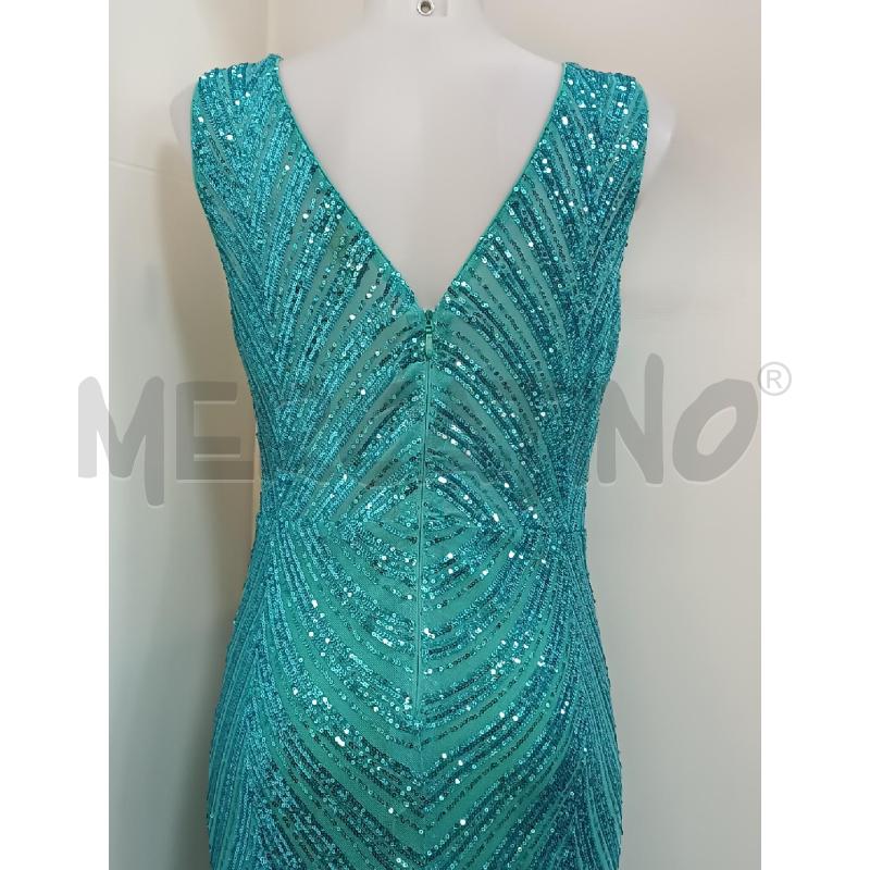 VESTITO LUNGO DONNA FRACOMINA BLU PAILLETTES + SCIALLA DA SPALLA  | Mercatino dell'Usato Torino tenivelli 3