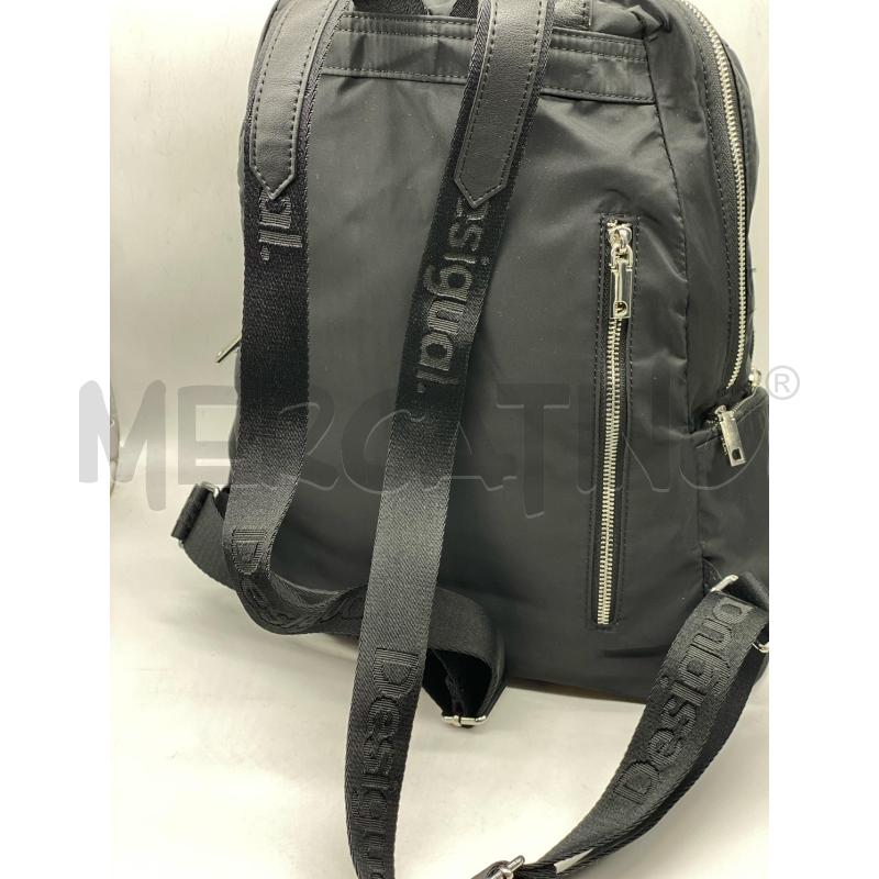ZAINO DONNA DESIGUAL NERO IN RASO ZIP CROMATO | Mercatino dell'Usato Torino tenivelli 5