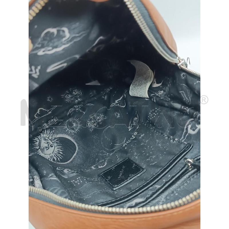 ZAINO DONNA DESIGUL ECOPELLE MARRONE ZIP CHROMATI  | Mercatino dell'Usato Torino tenivelli 4