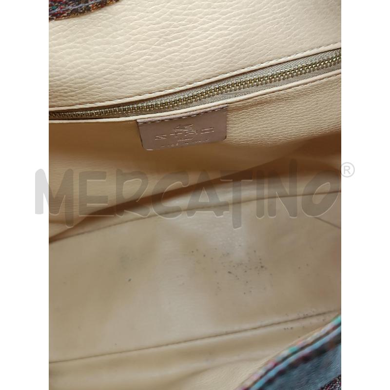 ZAINO DONNA ETRO MARRONE FANTASIA ARABESCATA  | Mercatino dell'Usato Torino tenivelli 3