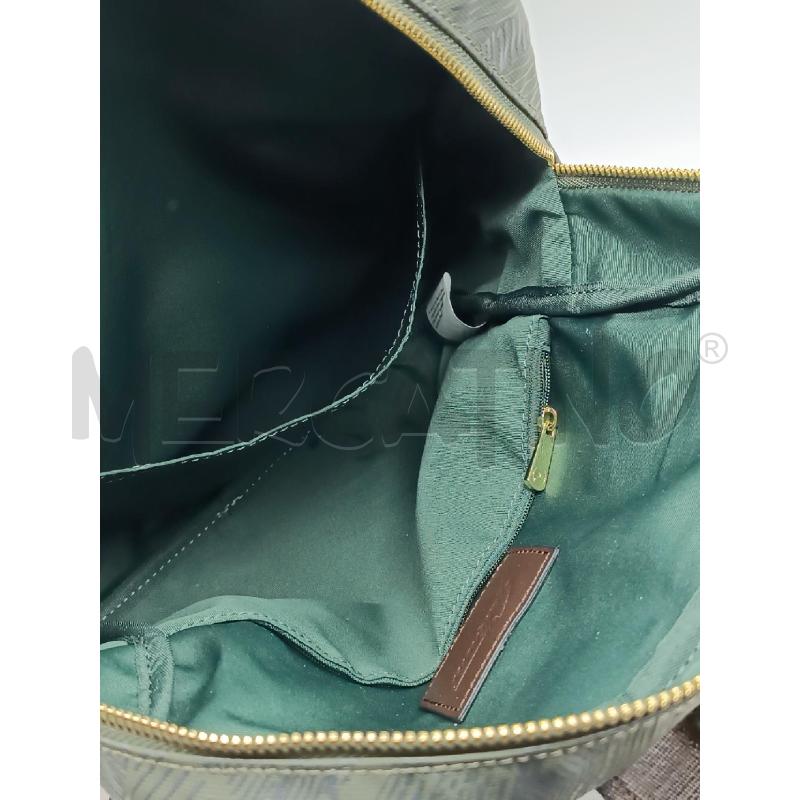 ZAINO DONNA GATTINONI VERDONE MARRONE ZIP DORATO  | Mercatino dell'Usato Torino tenivelli 4