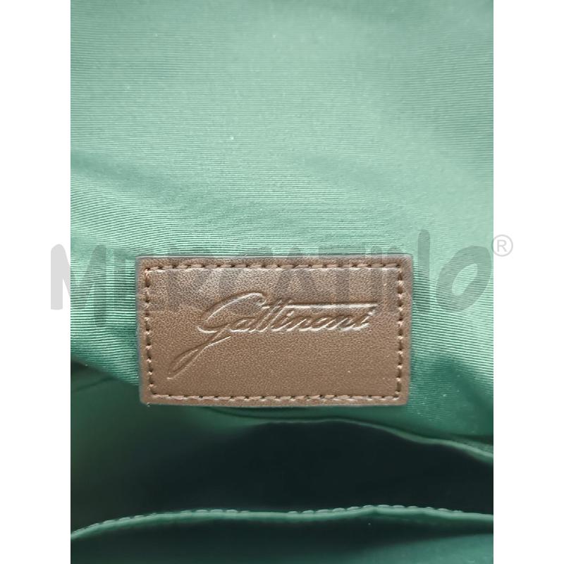 ZAINO DONNA GATTINONI VERDONE MARRONE ZIP DORATO  | Mercatino dell'Usato Torino tenivelli 5