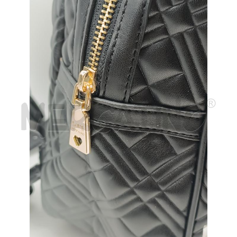 ZAINO DONNA LOVE MOSCHINO NERO TRAPUNTATO LOGO SCRITTA BIANCA | Mercatino dell'Usato Torino tenivelli 2