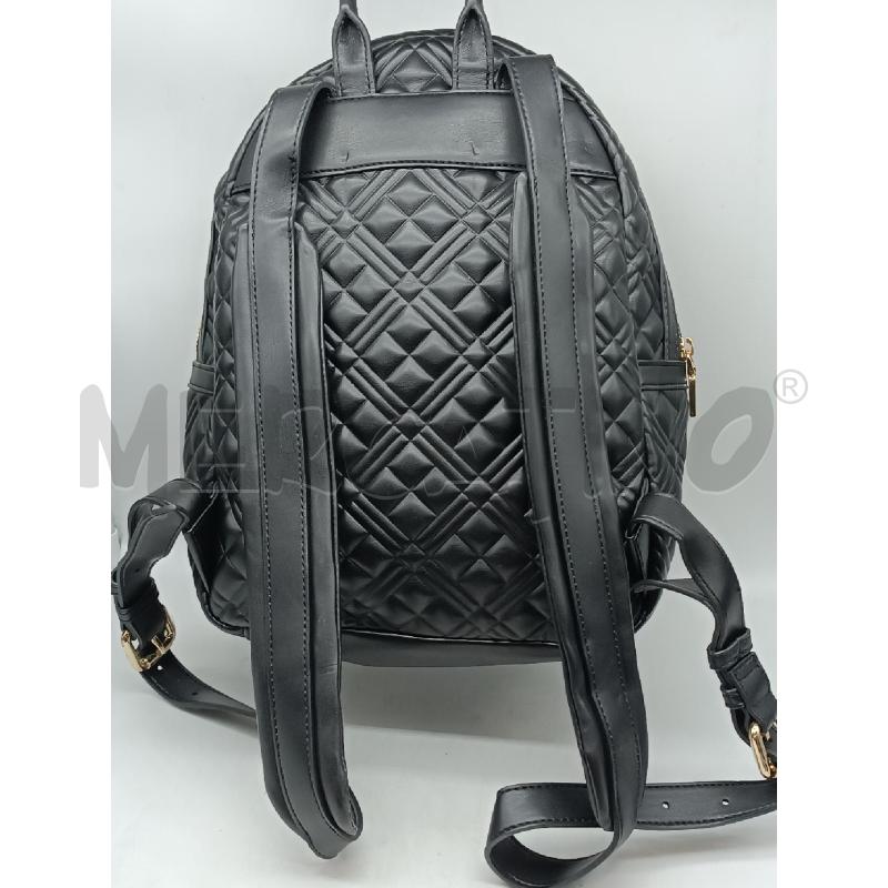 ZAINO DONNA LOVE MOSCHINO NERO TRAPUNTATO LOGO SCRITTA BIANCA | Mercatino dell'Usato Torino tenivelli 3