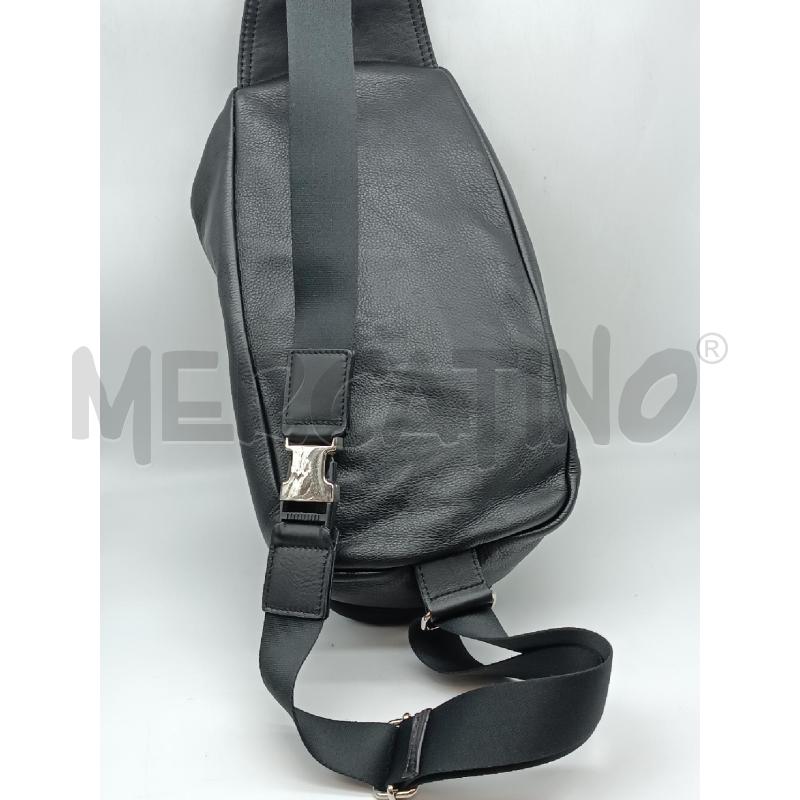 ZAINO DONNA MONOSPALL ENNERRE IN PELLE MARTELLATA NERA  | Mercatino dell'Usato Torino tenivelli 2