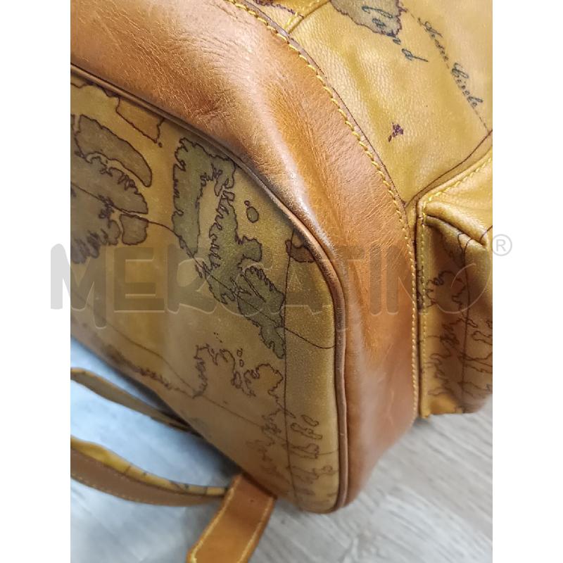 ZAINO DONNA PRIMACLASSE BEIGE MAPPA MONDO  | Mercatino dell'Usato Torino tenivelli 3
