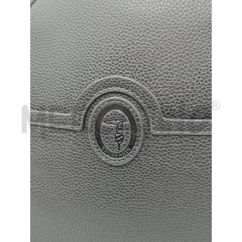 ZAINO DONNA TRUSSARDI MARTELLATO NERO ZIP DORATO  | Mercatino dell'Usato Torino tenivelli 3