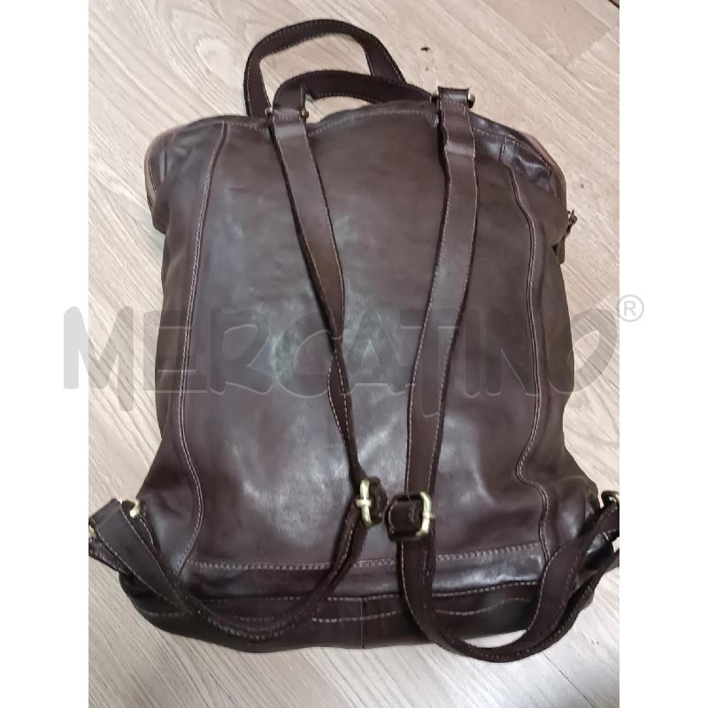 ZAINO DONNA VIAVERI PELLE MARRONE LAVORAZIONE ARTIGIANALE  | Mercatino dell'Usato Torino tenivelli 4
