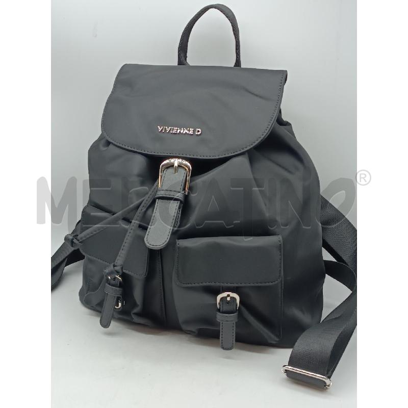 ZAINO DONNA VIVIENNE D  RASO NERO INSERTI CROMATI  | Mercatino dell'Usato Torino tenivelli 2