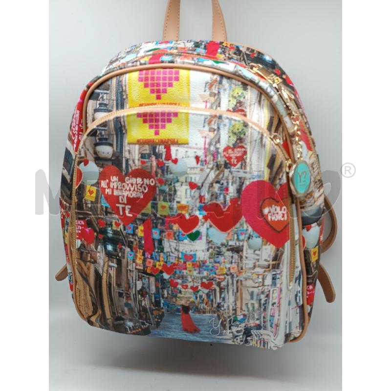 ZAINO DONNA YNOT FANTASIA BEIGE CUORICINI ROS | Mercatino dell'Usato Torino tenivelli 1