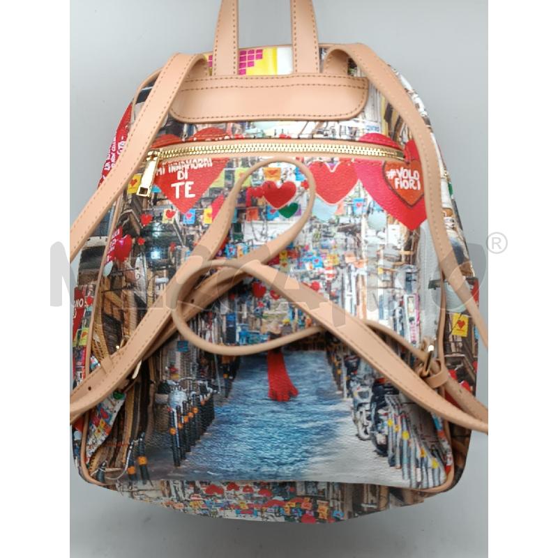 ZAINO DONNA YNOT FANTASIA BEIGE CUORICINI ROS | Mercatino dell'Usato Torino tenivelli 3