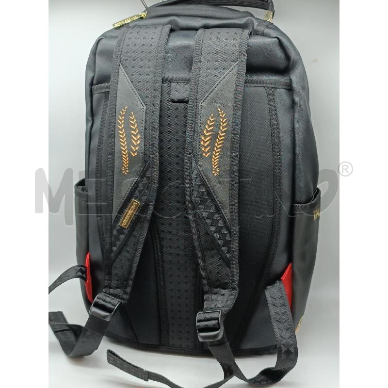 ZAINO SPRAYGROUND NERO LEONE GIALLO DORATO  | Mercatino dell'Usato Torino tenivelli 2