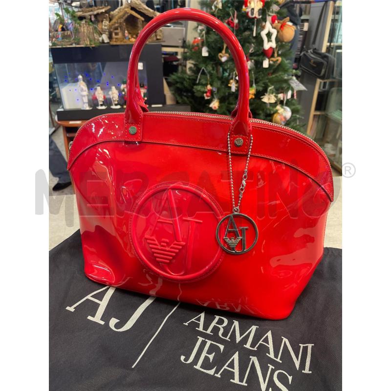 BORSA DONNA ROSSA ARMANI | Mercatino dell'Usato Nichelino bardonecchia 1
