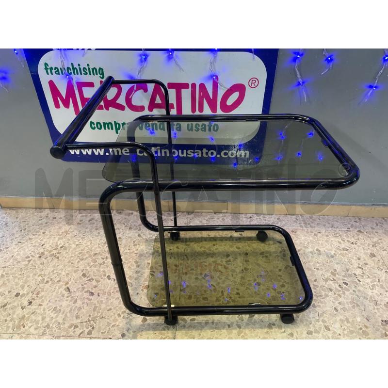 CARRELLINO NERO RIPIANI IN VETRO  | Mercatino dell'Usato Nichelino bardonecchia 1