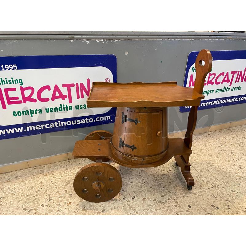 CARRELLO PORTA LIQUORI CON MINIBAR A BOTTE | Mercatino dell'Usato Nichelino bardonecchia 1