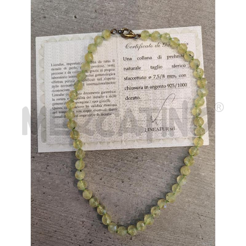 COLLANA PREHNITE | Mercatino dell'Usato Nichelino bardonecchia 1