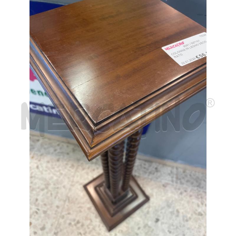 COLONNA IN LEGNO DECORATO  | Mercatino dell'Usato Nichelino bardonecchia 3