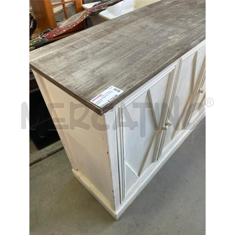 CREDENZA BASSA 3 ANTE BIANCA  | Mercatino dell'Usato Nichelino bardonecchia 3