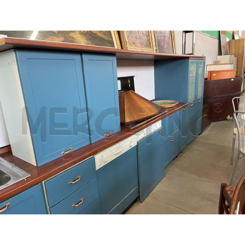 CUCINA COMPONIBILE BLU AVIO | Mercatino dell'Usato Nichelino bardonecchia 3