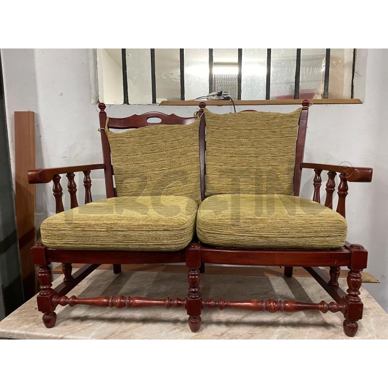 DIVANETTO LEGNO VECCHIA AMERICA | Mercatino dell'Usato Nichelino bardonecchia 1