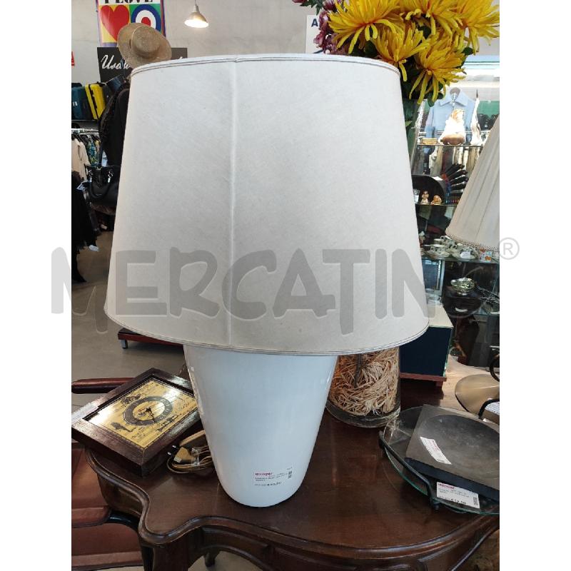 LAMPADA BASE CERAMICA BIANCA | Mercatino dell'Usato Nichelino bardonecchia 1