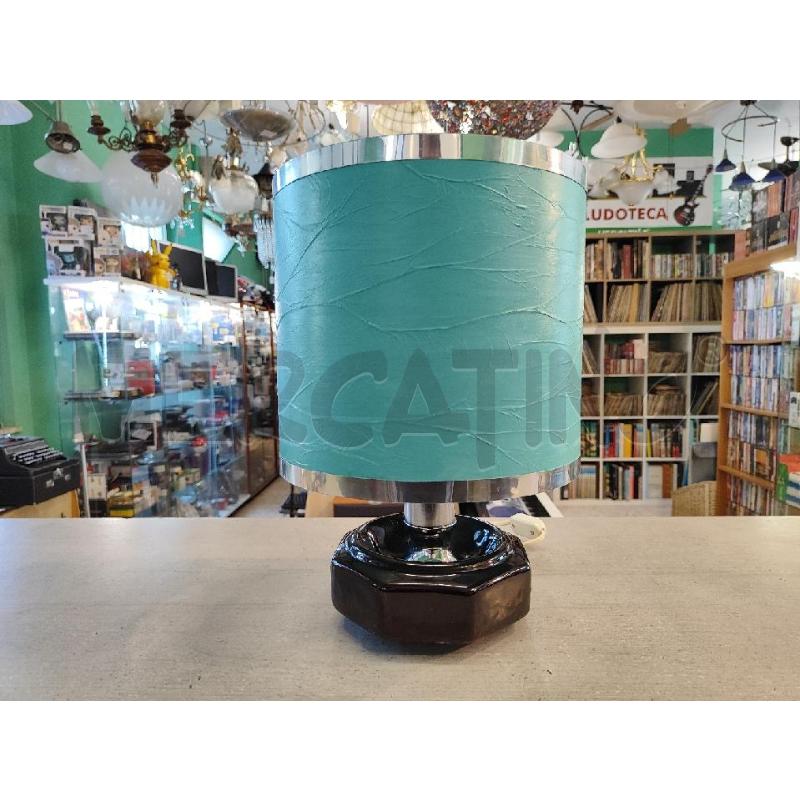 LAMPADA BASE OTTAGONALE CAPPELLO AZZURRO | Mercatino dell'Usato Nichelino bardonecchia 1