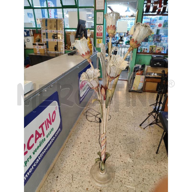 LAMPADA PIANTANA FIORI IN VETRO | Mercatino dell'Usato Nichelino bardonecchia 1