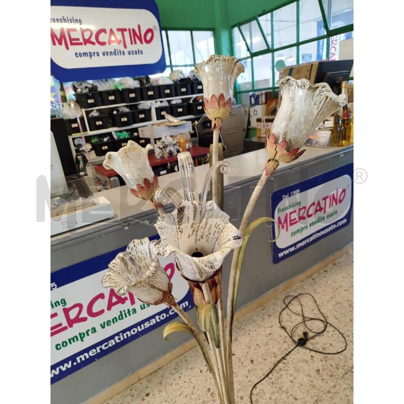 LAMPADA PIANTANA FIORI IN VETRO | Mercatino dell'Usato Nichelino bardonecchia 2