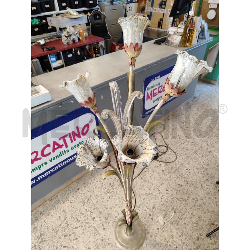 LAMPADA PIANTANA FIORI IN VETRO | Mercatino dell'Usato Nichelino bardonecchia 4