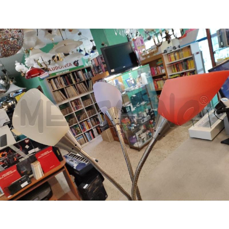 LAMPADA TRE LUCI VETRO COLORATO  | Mercatino dell'Usato Nichelino bardonecchia 3