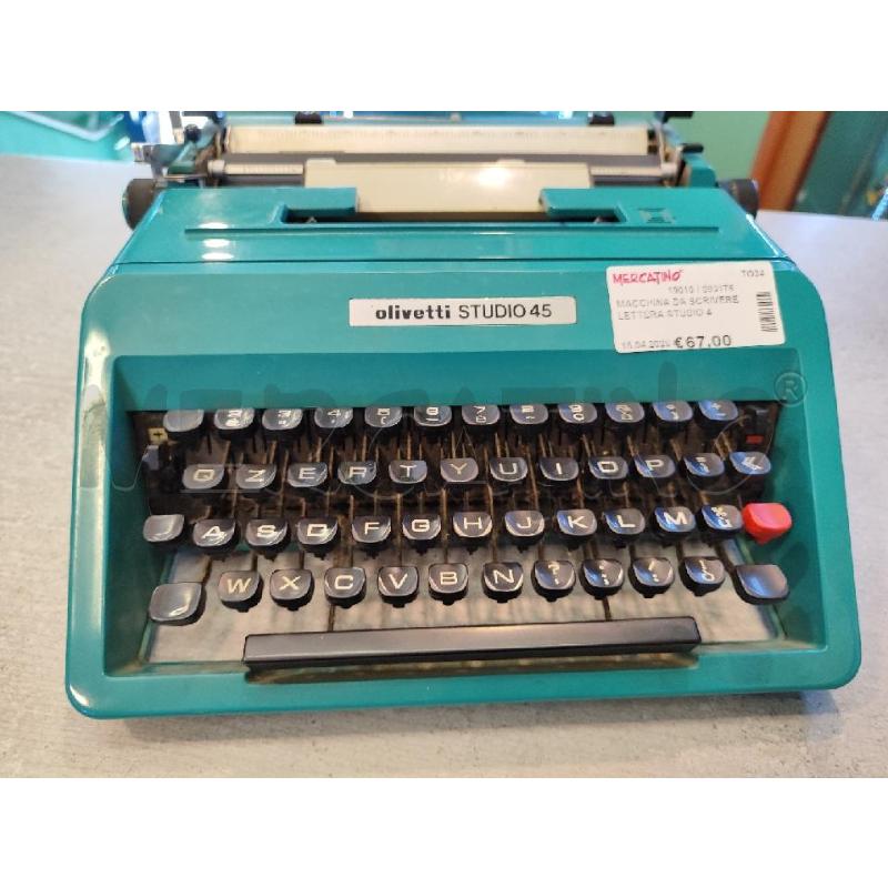MACCHINA DA SCRIVERE LETTERA STUDIO 45 | Mercatino dell'Usato Nichelino bardonecchia 2
