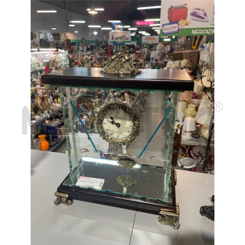 OROLOGIO DA TAVOLO CON PENDOLO SILVER | Mercatino dell'Usato Nichelino bardonecchia 1