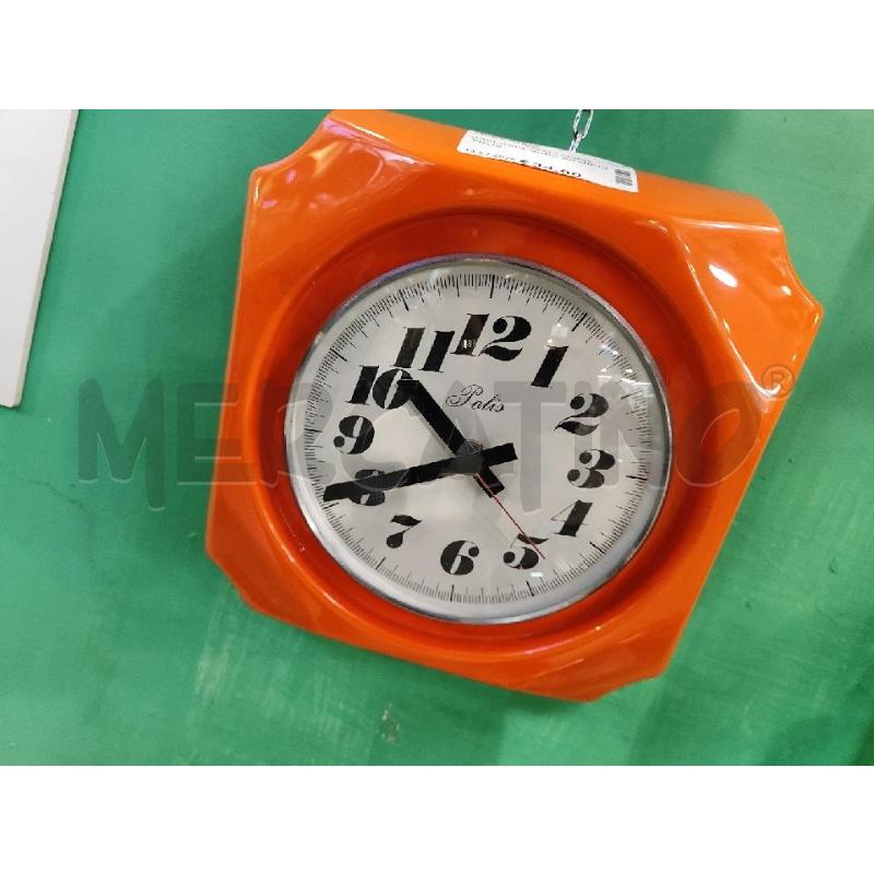 OROLOGIO MURO ARANCIO POLIS | Mercatino dell'Usato Nichelino bardonecchia 1