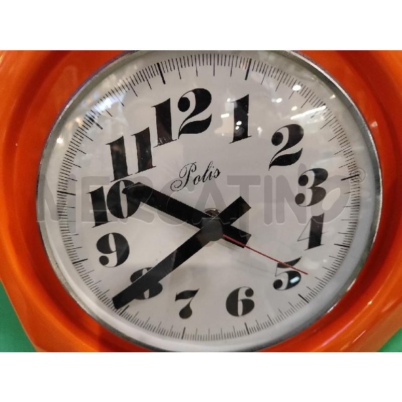 OROLOGIO MURO ARANCIO POLIS | Mercatino dell'Usato Nichelino bardonecchia 2