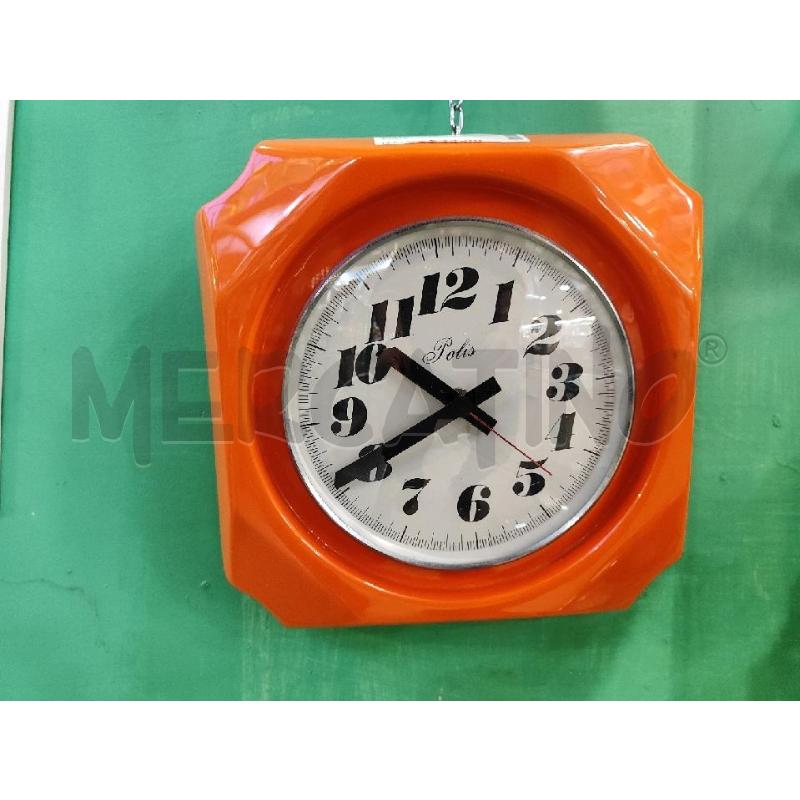 OROLOGIO MURO ARANCIO POLIS | Mercatino dell'Usato Nichelino bardonecchia 3