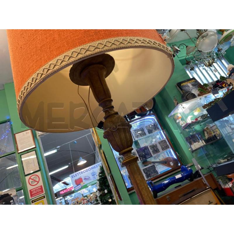 PIANTANA IN LEGNO DECORATO CAPPELLO ARANCIONE  | Mercatino dell'Usato Nichelino bardonecchia 5