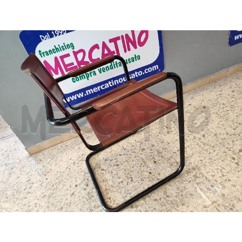 POLTRONA CUOIO TUBOLARE NERO | Mercatino dell'Usato Nichelino bardonecchia 3