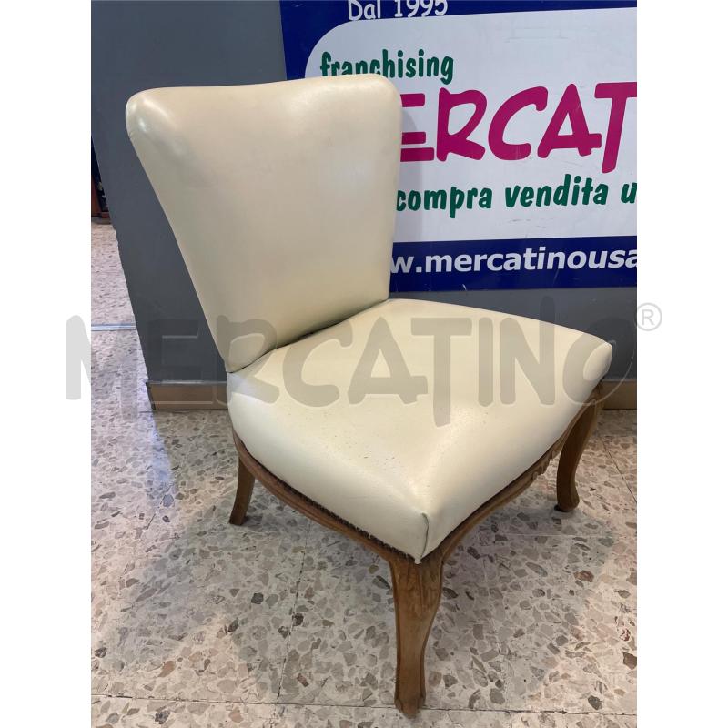 POLTRONCINA CAMERA SEDUTA PELLE BEIGE | Mercatino dell'Usato Nichelino bardonecchia 2