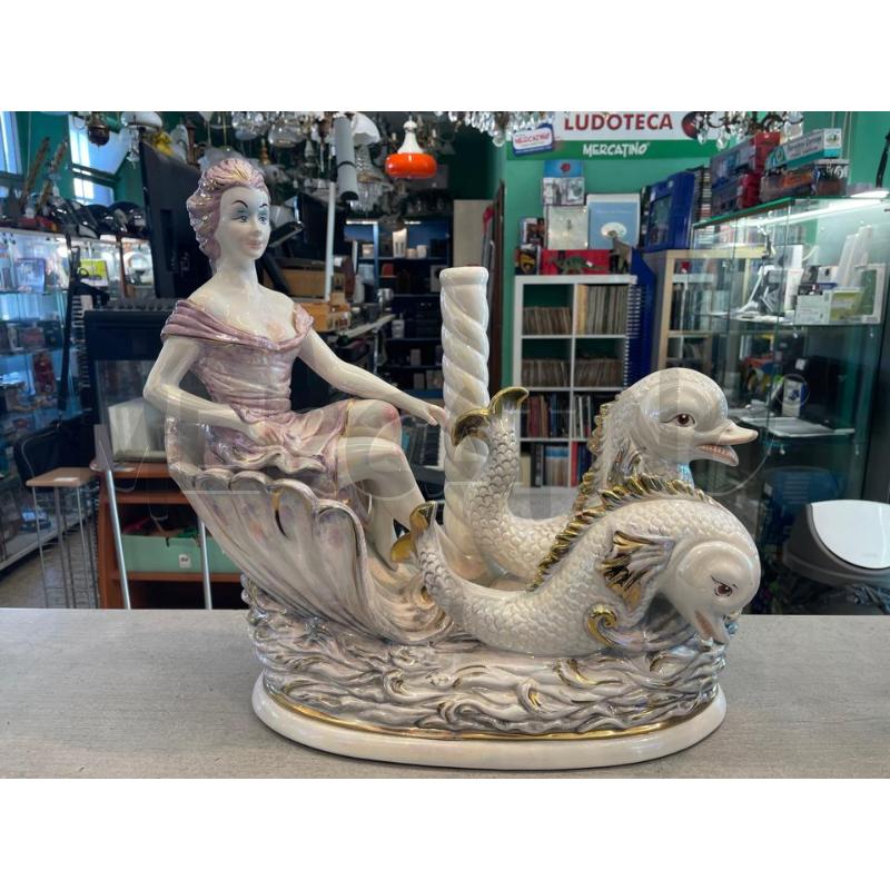 PORTA LAMPADA CERAMICA CAPODIMONTE  | Mercatino dell'Usato Nichelino bardonecchia 1
