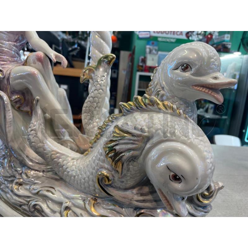 PORTA LAMPADA CERAMICA CAPODIMONTE  | Mercatino dell'Usato Nichelino bardonecchia 3